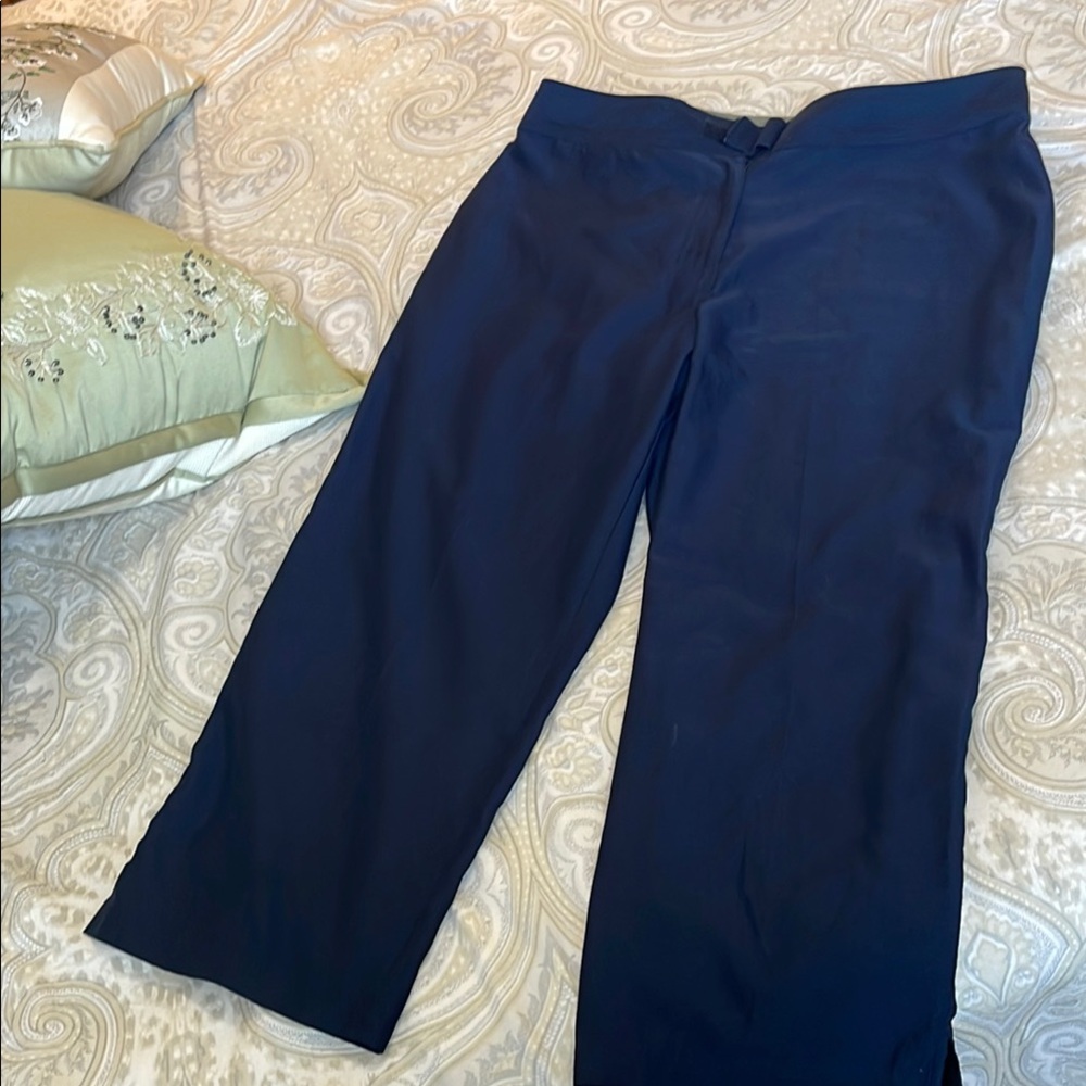 Christopher & Banks Navy Cropped Pants